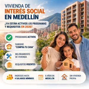 🏠 Vivienda de Interés Social en Medellín: Ya están activos los programas y requisitos en 2026 Averigua como acceder.